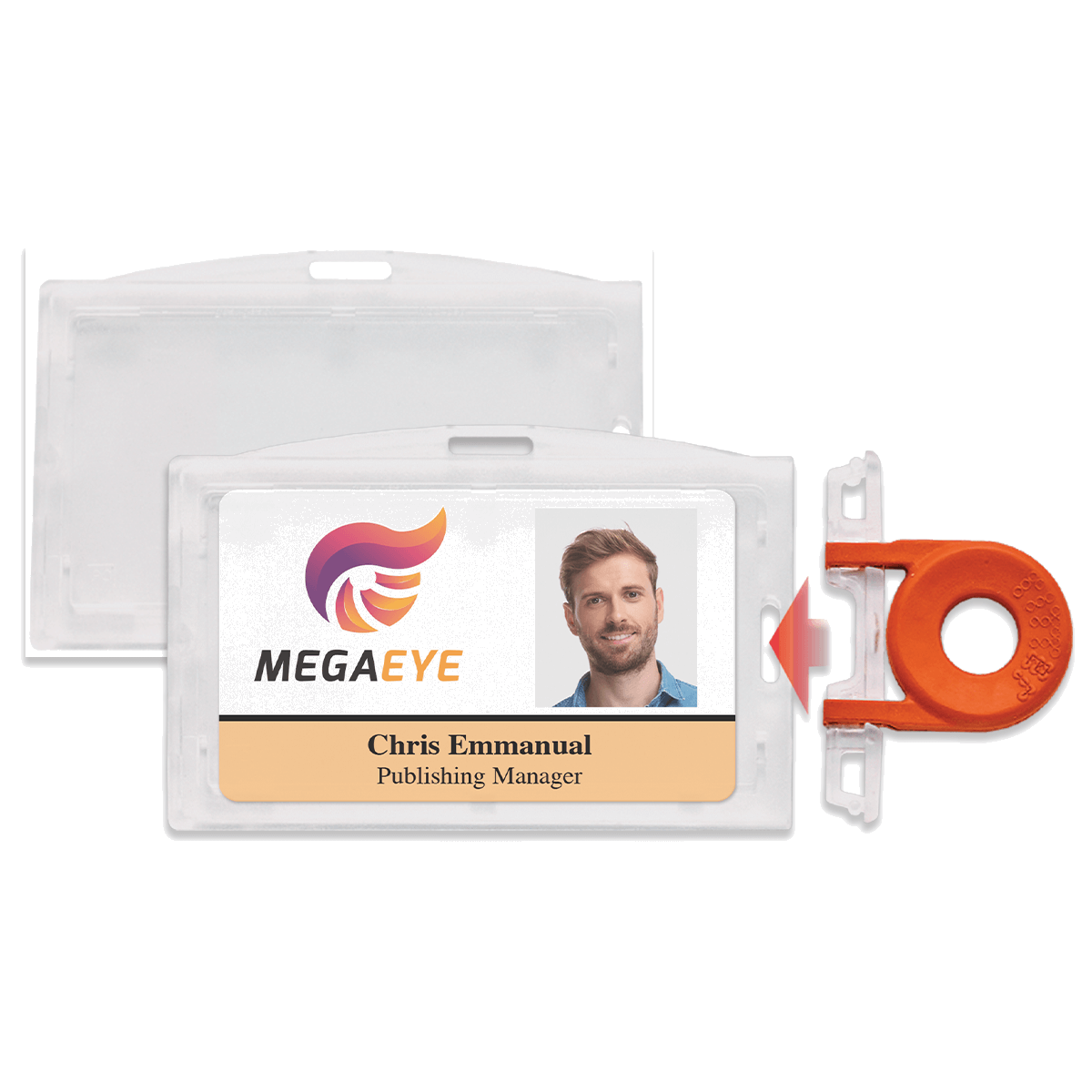 Porta-cartão rigído horizontal e vertical, 1840-6610