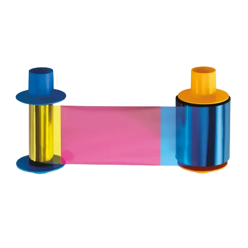 ECO YMCKO half-panel ribbon with cleaning roller, 850 images, 045714